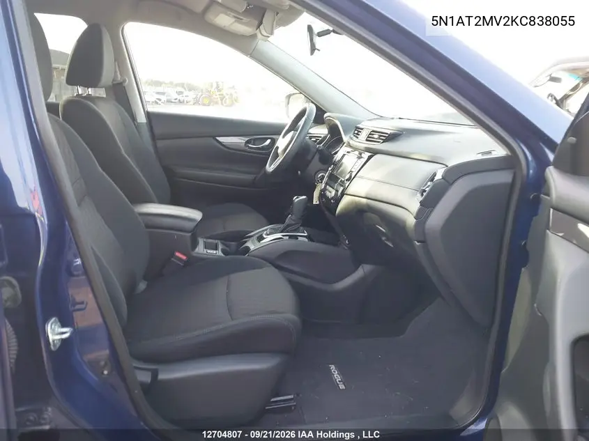 2019 NISSAN ROGUE VIN 5N1AT2MV2KC838055 — фото 5