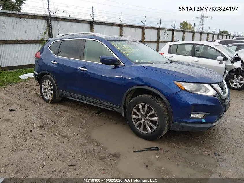 NISSAN ROGUE 2019, VIN 5N1AT2MV7KC824197