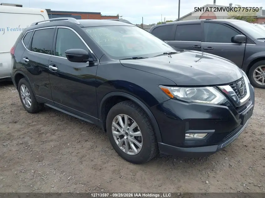 NISSAN ROGUE 2019, VIN 5N1AT2MV0KC775750
