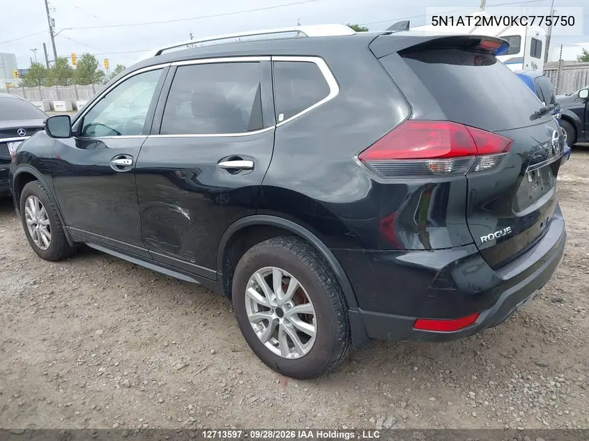 2019 NISSAN ROGUE VIN 5N1AT2MV0KC775750 — фото 3