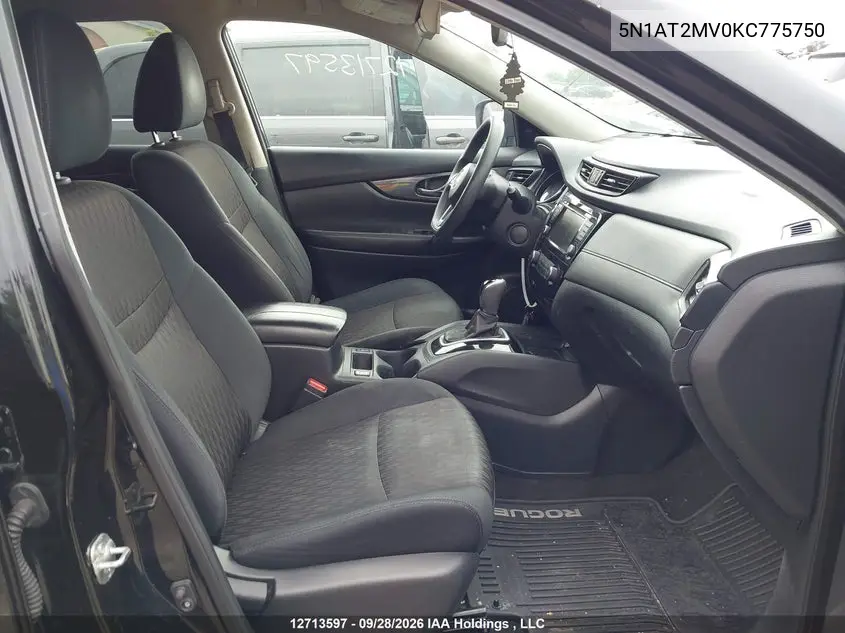 2019 NISSAN ROGUE VIN 5N1AT2MV0KC775750 — фото 5