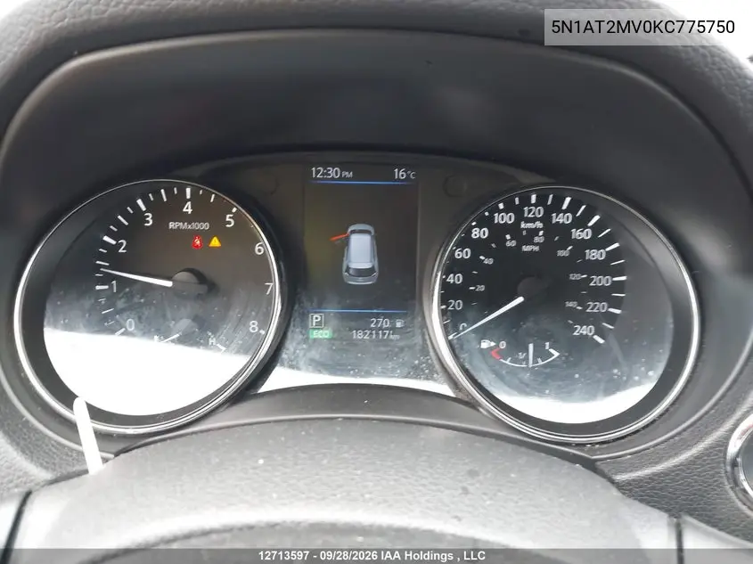 2019 NISSAN ROGUE VIN 5N1AT2MV0KC775750 — фото 7
