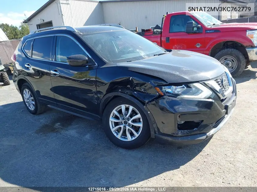NISSAN ROGUE 2019, VIN 5N1AT2MV3KC762779