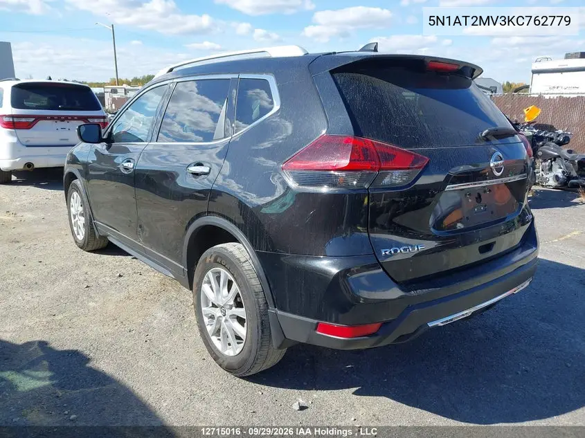 2019 NISSAN ROGUE VIN 5N1AT2MV3KC762779 — фото 3