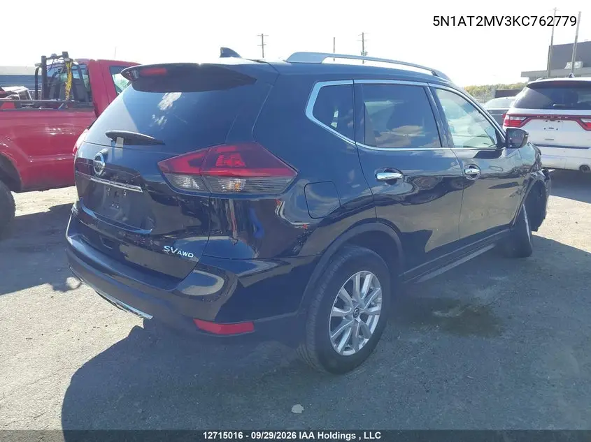 2019 NISSAN ROGUE VIN 5N1AT2MV3KC762779 — фото 4