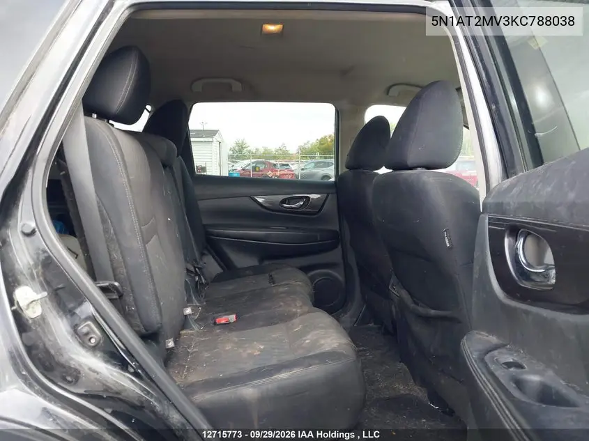 2019 NISSAN ROGUE VIN 5N1AT2MV3KC788038 — фото 8