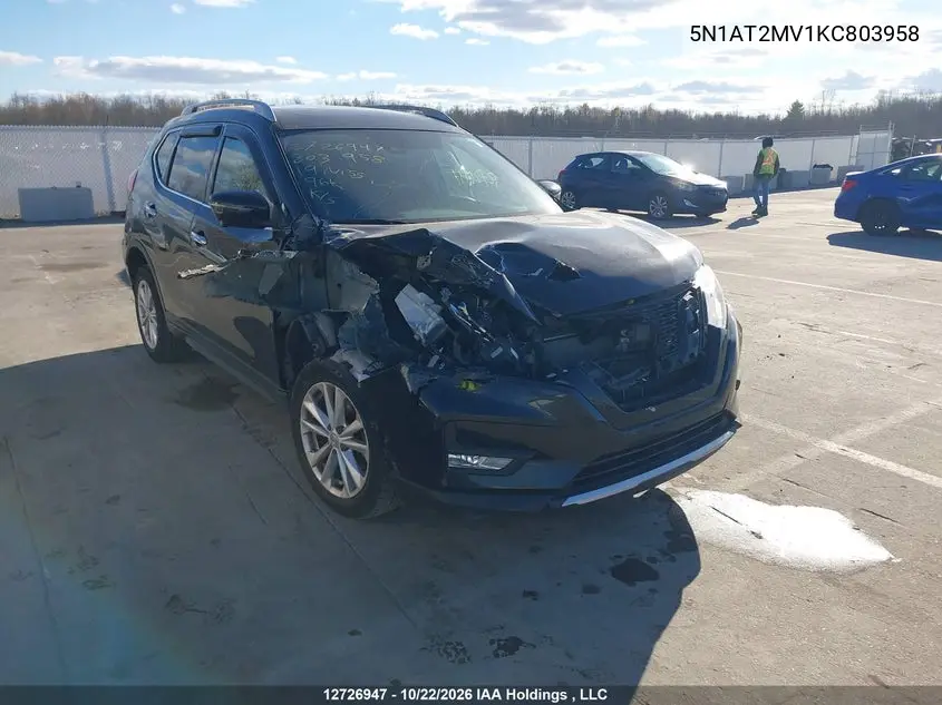 NISSAN ROGUE 2019, VIN 5N1AT2MV1KC803958