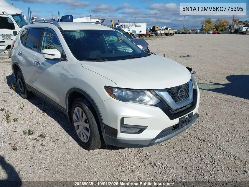NISSAN ROGUE 2019, VIN 5N1AT2MV6KC775395