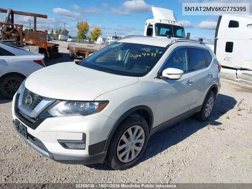 2019 NISSAN ROGUE VIN 5N1AT2MV6KC775395 — фото 2