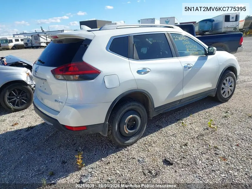 2019 NISSAN ROGUE VIN 5N1AT2MV6KC775395 — фото 4