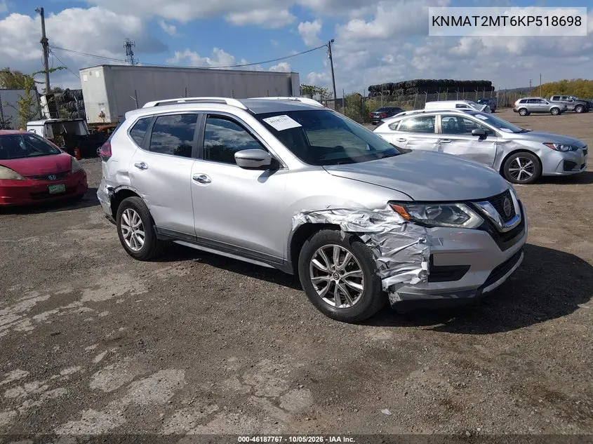 NISSAN ROGUE 2019, VIN KNMAT2MT6KP518698