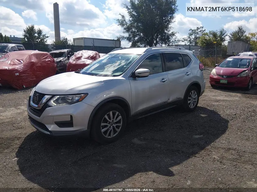 2019 NISSAN ROGUE VIN KNMAT2MT6KP518698 — фото 2