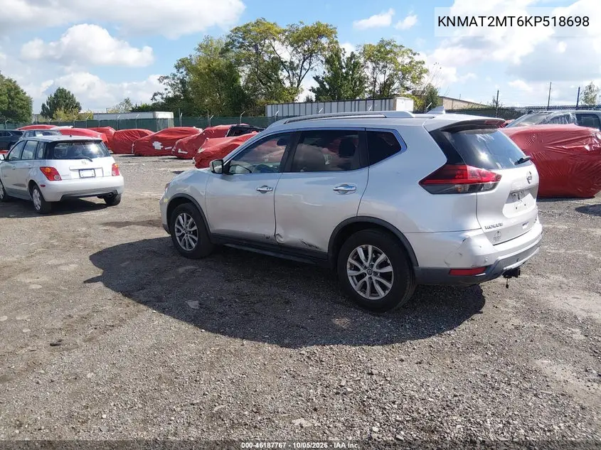 2019 NISSAN ROGUE VIN KNMAT2MT6KP518698 — фото 3