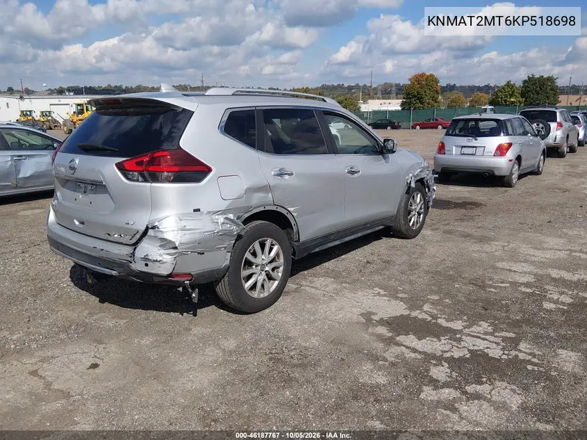 2019 NISSAN ROGUE VIN KNMAT2MT6KP518698 — фото 4