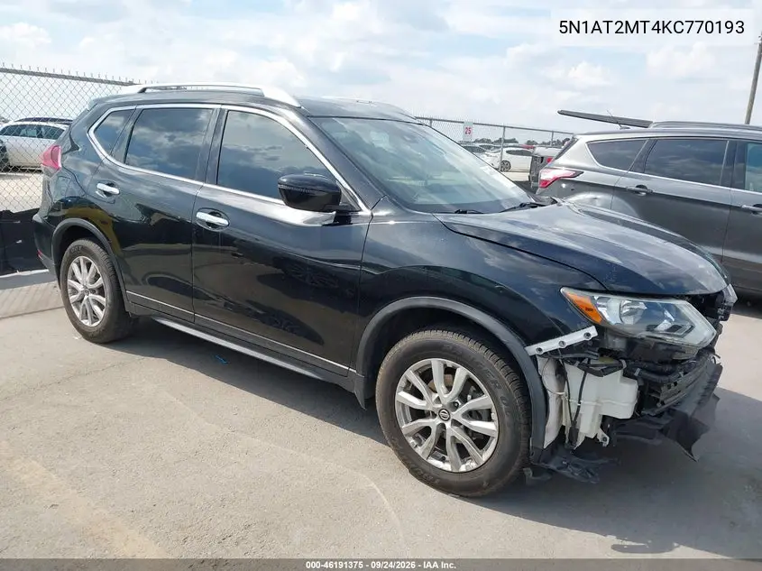 NISSAN ROGUE 2019, VIN 5N1AT2MT4KC770193