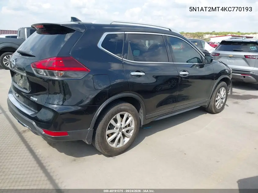2019 NISSAN ROGUE VIN 5N1AT2MT4KC770193 — фото 4