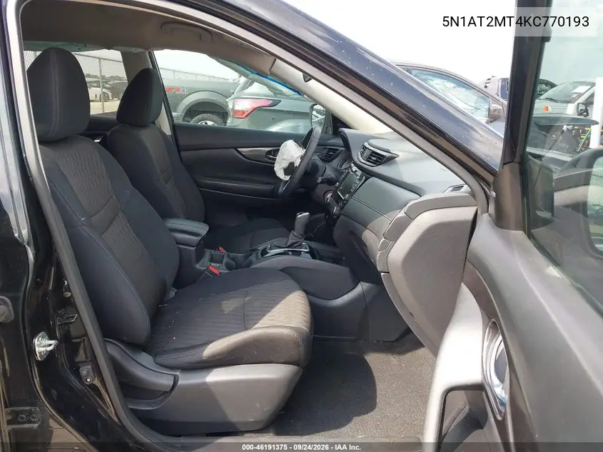 2019 NISSAN ROGUE VIN 5N1AT2MT4KC770193 — фото 5