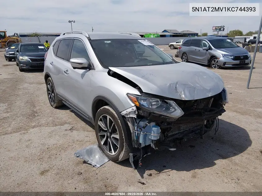 NISSAN ROGUE 2019, VIN 5N1AT2MV1KC744393