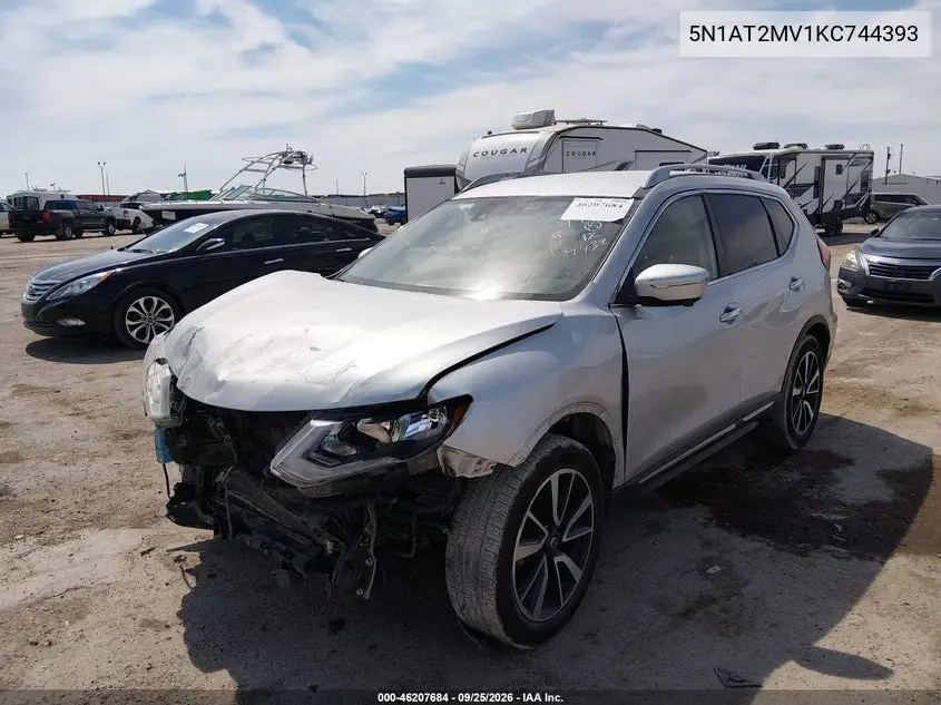 2019 NISSAN ROGUE VIN 5N1AT2MV1KC744393 — фото 2
