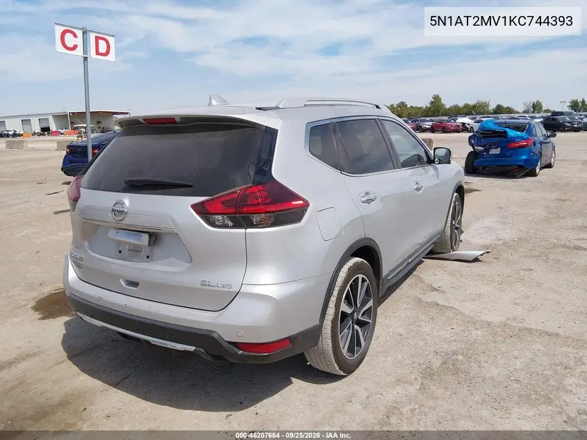 2019 NISSAN ROGUE VIN 5N1AT2MV1KC744393 — фото 4