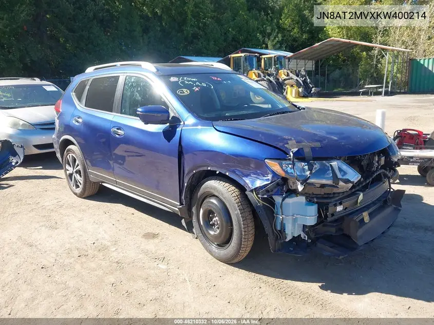 NISSAN ROGUE 2019, VIN JN8AT2MVXKW400214