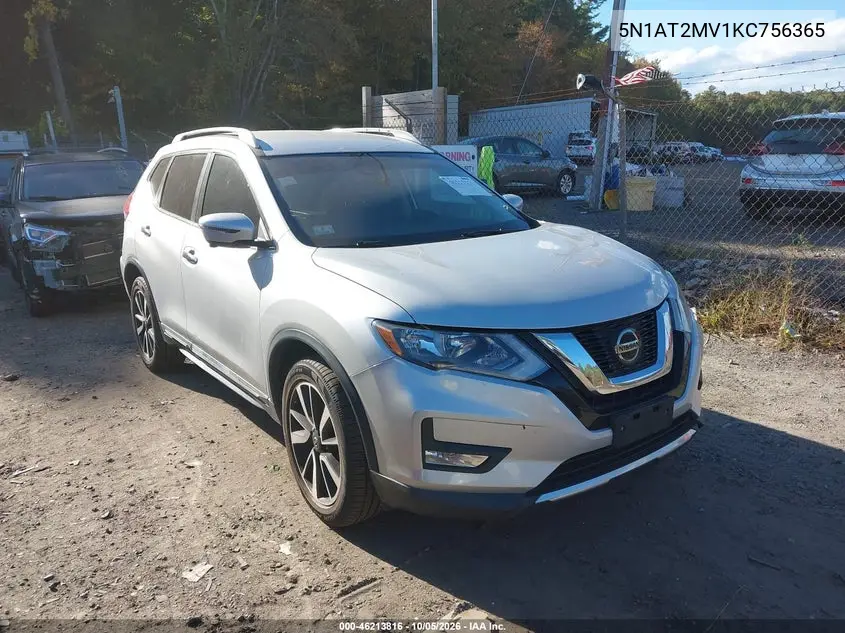 NISSAN ROGUE 2019, VIN 5N1AT2MV1KC756365
