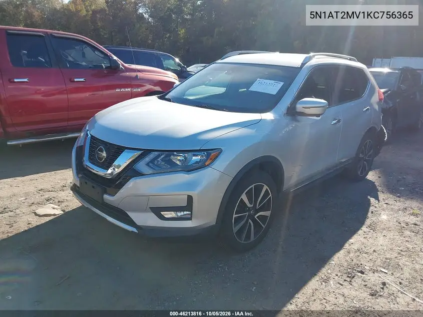 2019 NISSAN ROGUE VIN 5N1AT2MV1KC756365 — фото 2