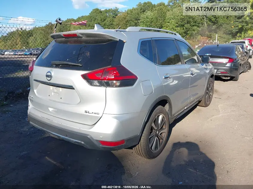 2019 NISSAN ROGUE VIN 5N1AT2MV1KC756365 — фото 4