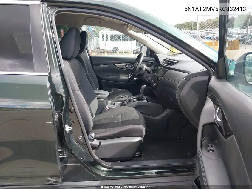 2019 NISSAN ROGUE VIN 5N1AT2MV5KC832413 — фото 5
