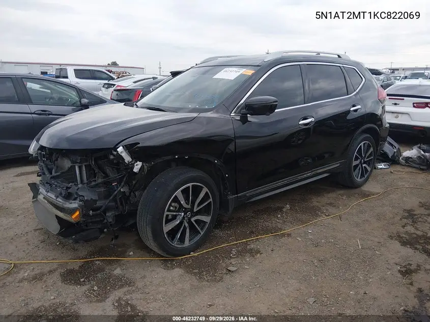 2019 NISSAN ROGUE VIN 5N1AT2MT1KC822069 — фото 2