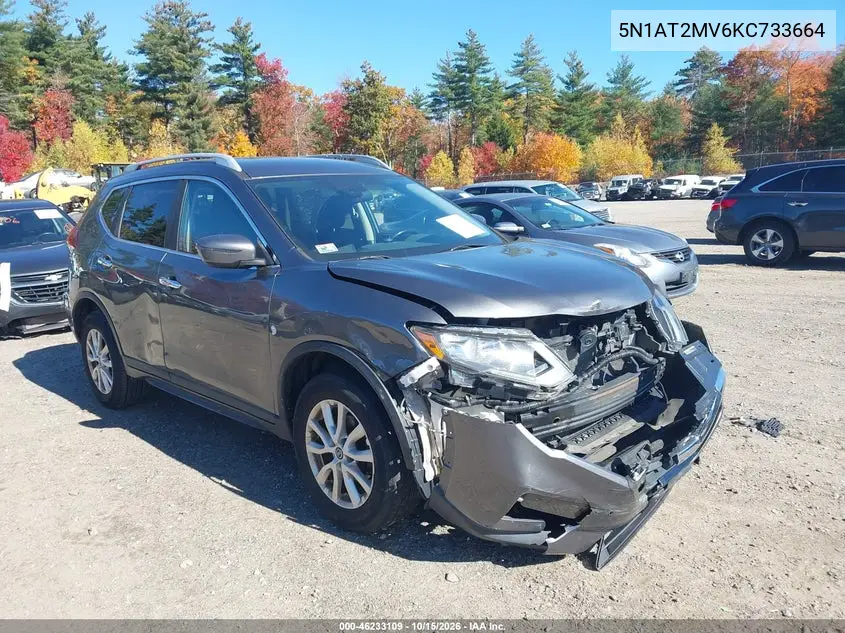 NISSAN ROGUE 2019, VIN 5N1AT2MV6KC733664