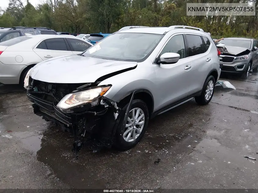 2019 NISSAN ROGUE VIN KNMAT2MV5KP507855 — фото 2