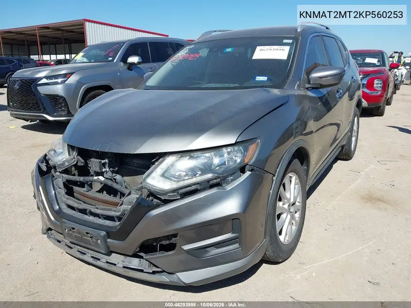 2019 NISSAN ROGUE VIN KNMAT2MT2KP560253 — фото 2