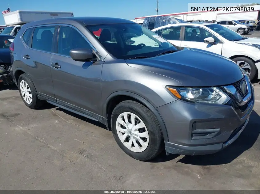 NISSAN ROGUE 2019, VIN 5N1AT2MT2KC798039