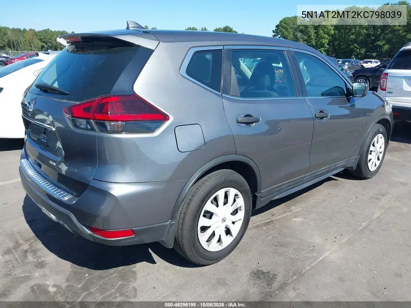 2019 NISSAN ROGUE VIN 5N1AT2MT2KC798039 — фото 4