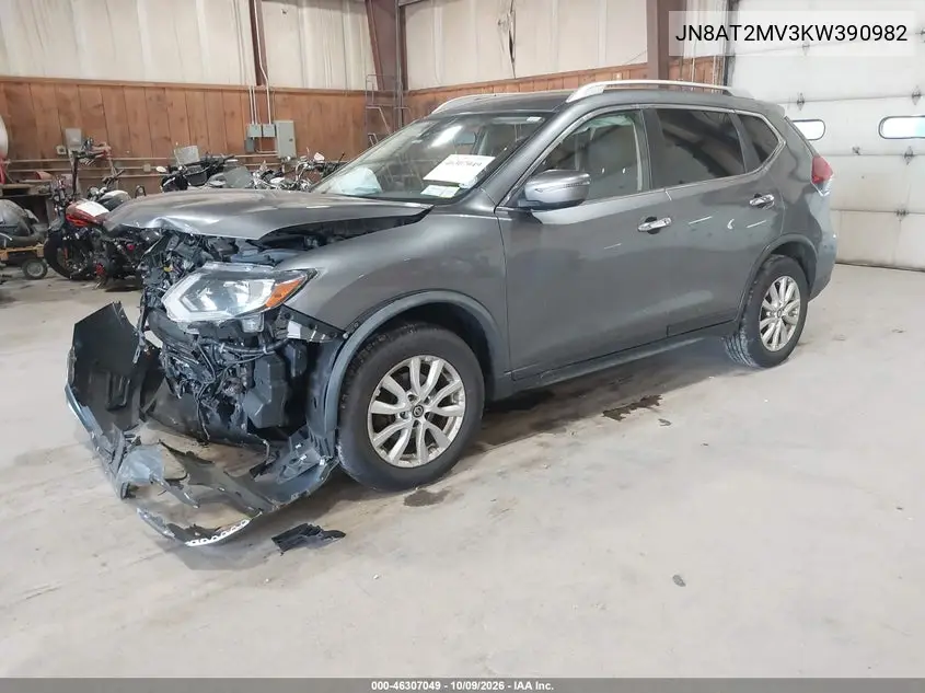 2019 NISSAN ROGUE VIN JN8AT2MV3KW390982 — фото 2