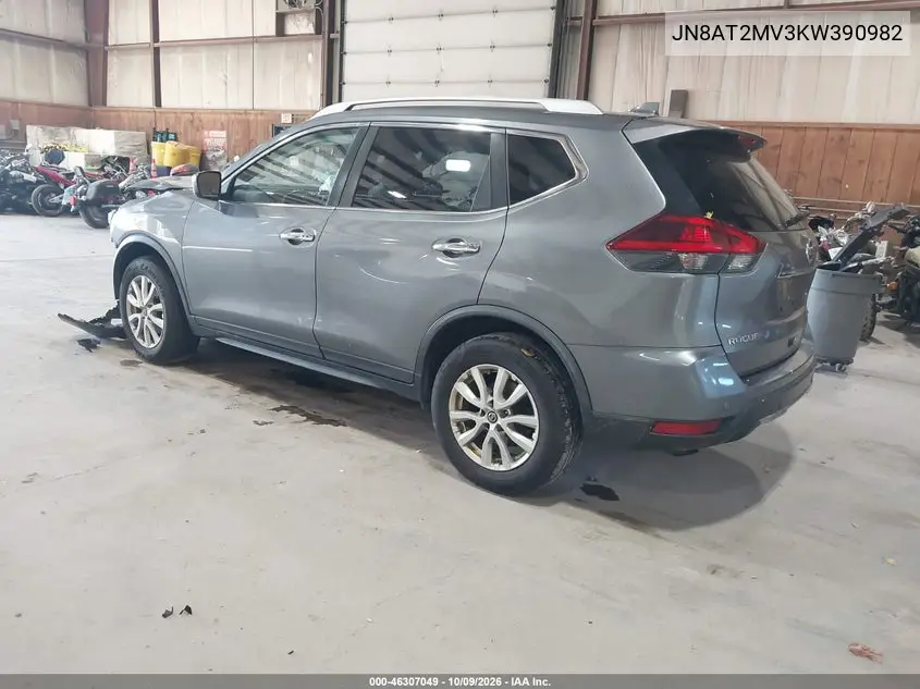2019 NISSAN ROGUE VIN JN8AT2MV3KW390982 — фото 3