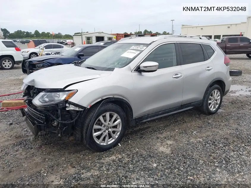 2019 NISSAN ROGUE VIN KNMAT2MT4KP532048 — фото 2