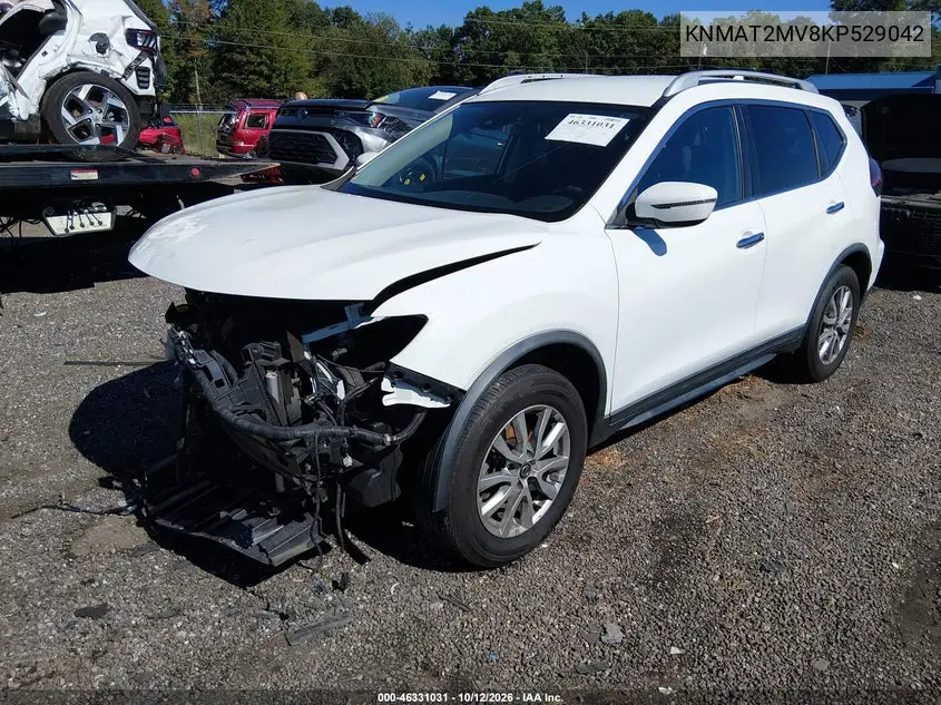 2019 NISSAN ROGUE VIN KNMAT2MV8KP529042 — фото 2