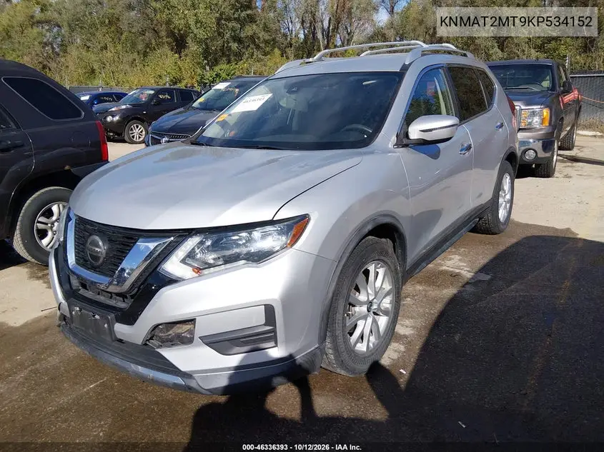 2019 NISSAN ROGUE VIN KNMAT2MT9KP534152 — фото 2