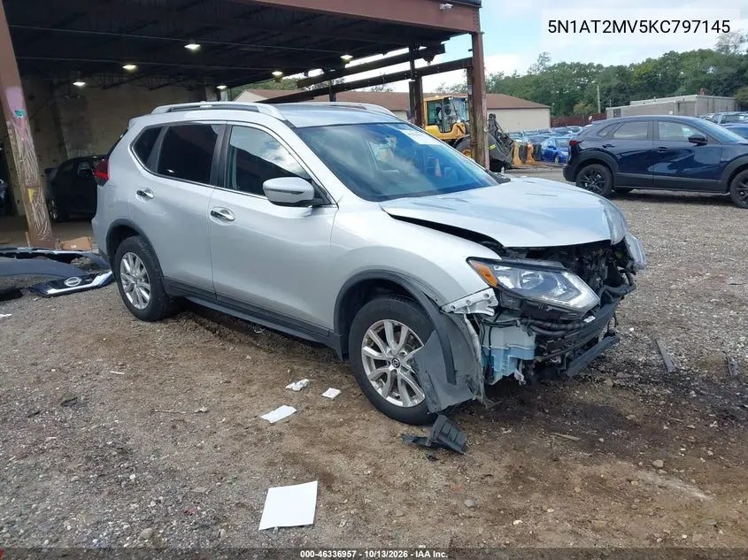 NISSAN ROGUE 2019, VIN 5N1AT2MV5KC797145