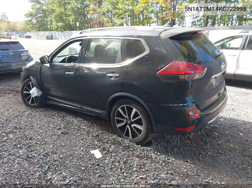 2019 NISSAN ROGUE VIN 5N1AT2MT4KC722998 — фото 3