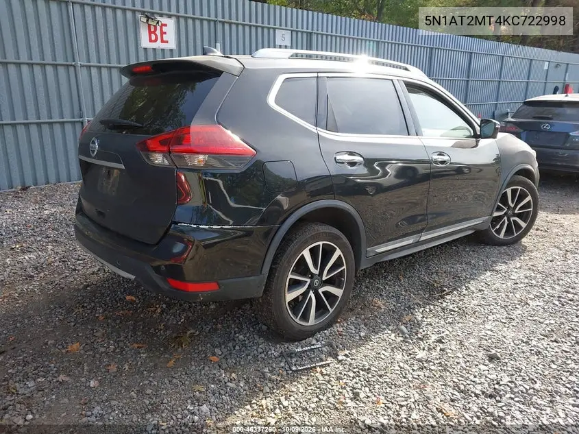 2019 NISSAN ROGUE VIN 5N1AT2MT4KC722998 — фото 4