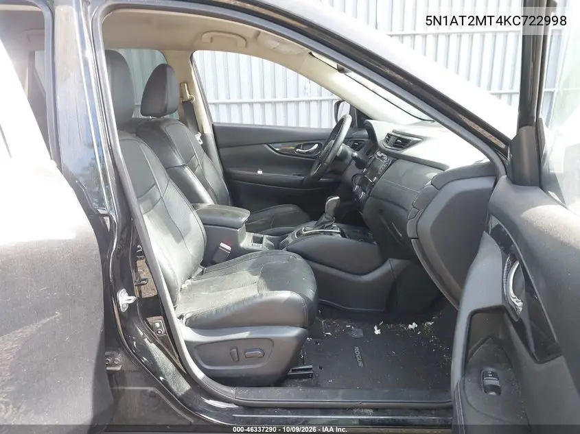 2019 NISSAN ROGUE VIN 5N1AT2MT4KC722998 — фото 5