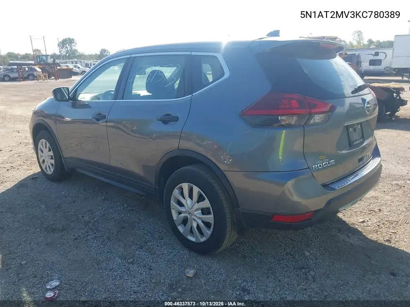 2019 NISSAN ROGUE VIN 5N1AT2MV3KC780389 — фото 3