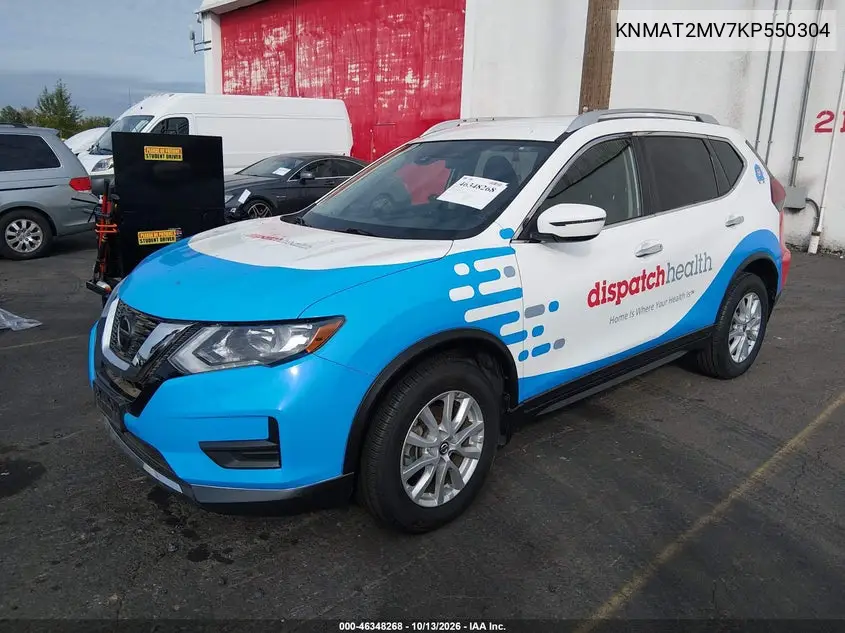 2019 NISSAN ROGUE VIN KNMAT2MV7KP550304 — фото 2