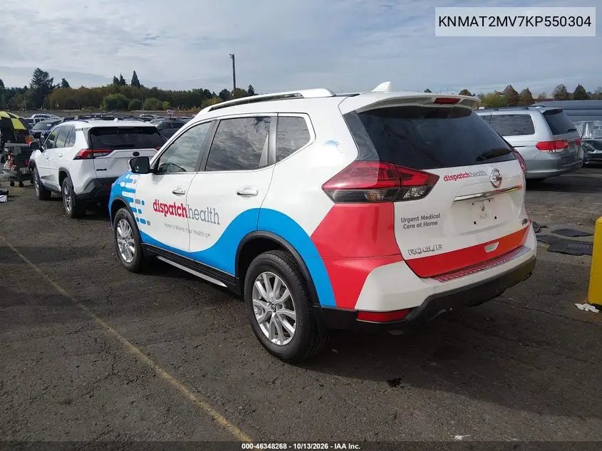 2019 NISSAN ROGUE VIN KNMAT2MV7KP550304 — фото 3