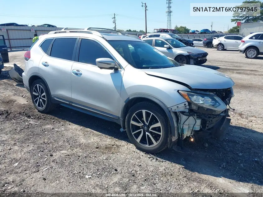 NISSAN ROGUE 2019, VIN 5N1AT2MT6KC797945