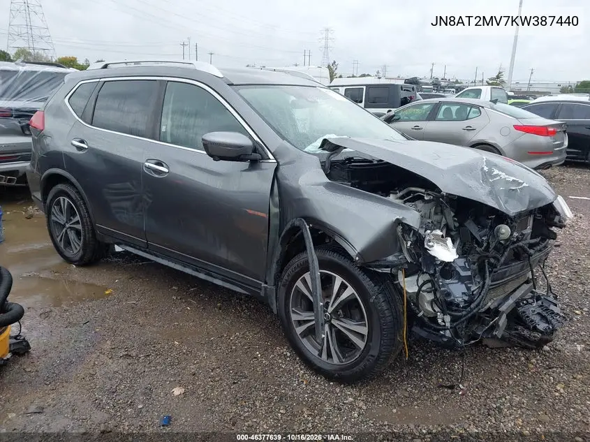 NISSAN ROGUE 2019, VIN JN8AT2MV7KW387440