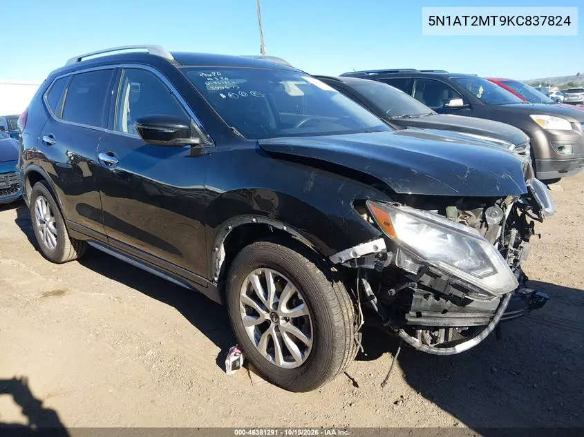 NISSAN ROGUE 2019, VIN 5N1AT2MT9KC837824